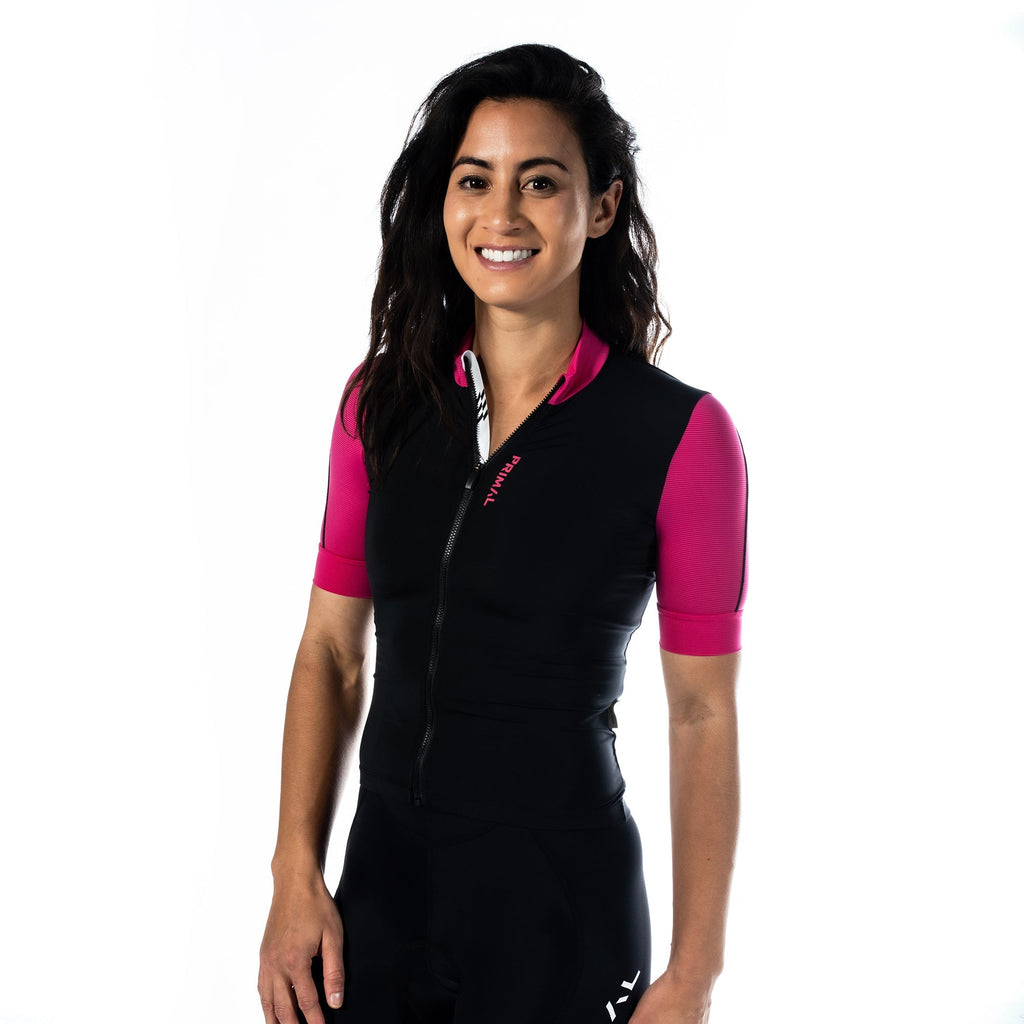 Alitios Women's Black/Pink Vertos Jersey - UrbanCycling.com