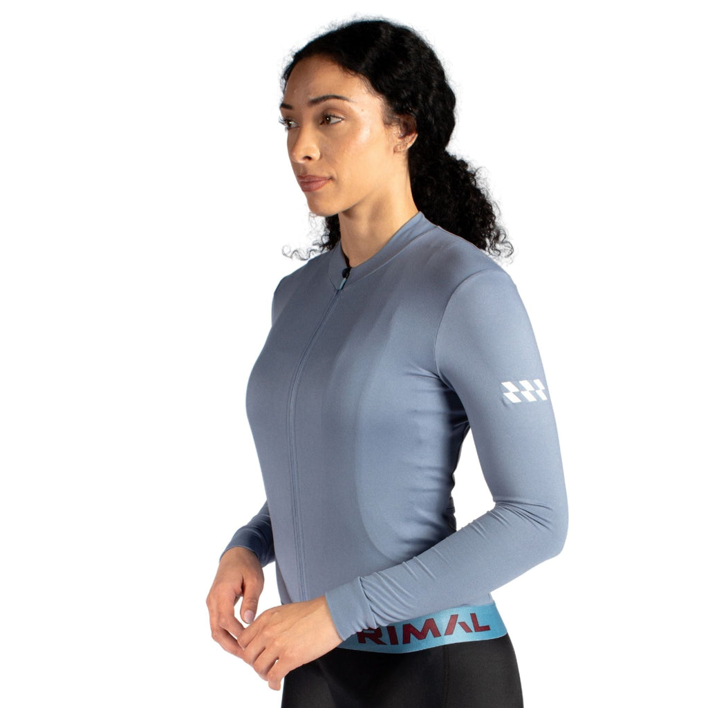 Alitios Women's Blue Long Sleeve Vertos Jersey - UrbanCycling.com