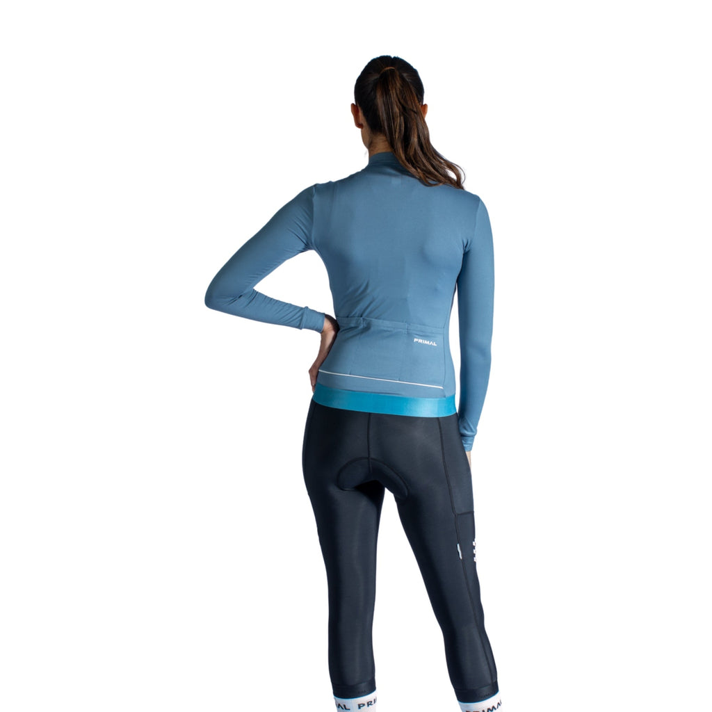 Alitios Women's Blue Long Sleeve Vertos Jersey - UrbanCycling.com