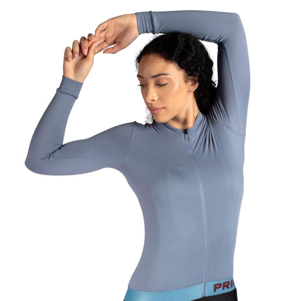 Alitios Women's Blue Long Sleeve Vertos Jersey - UrbanCycling.com