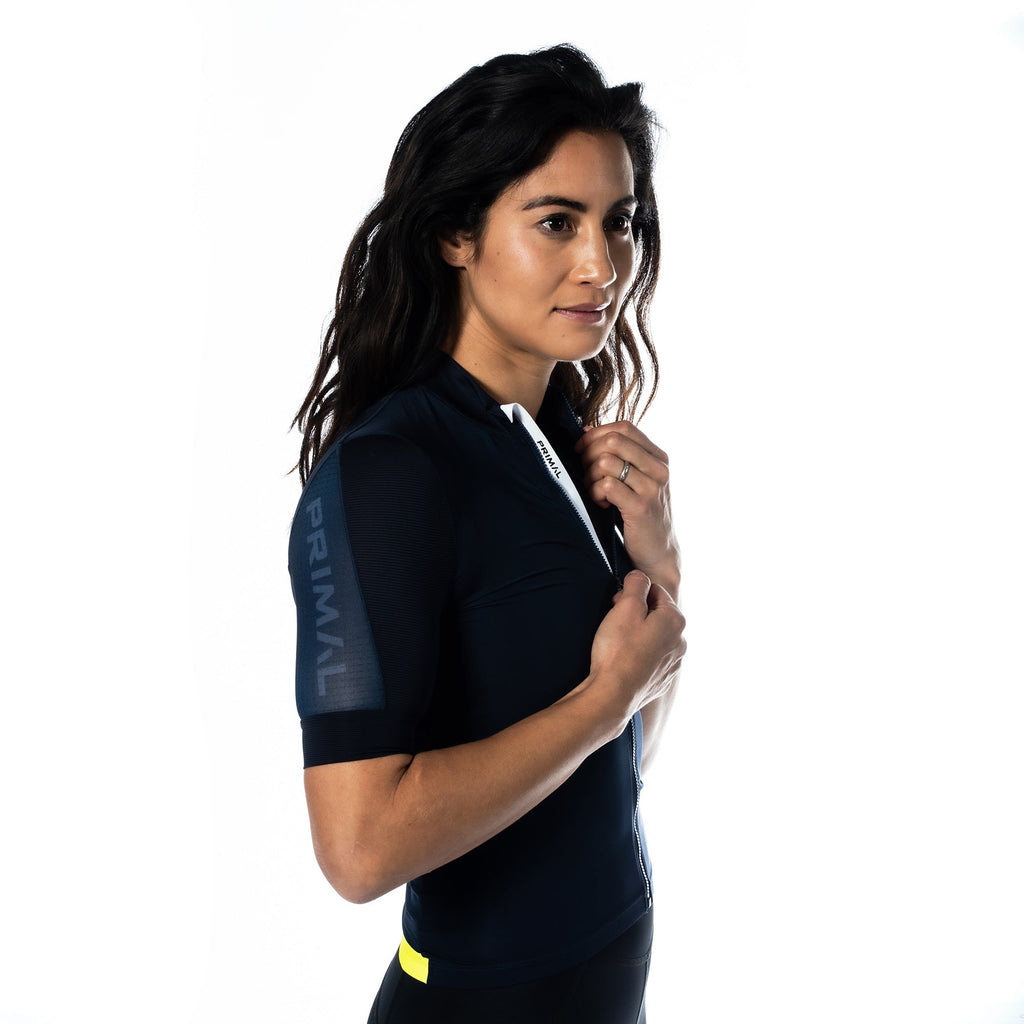 Alitios Women's Navy Vertos Jersey - UrbanCycling.com