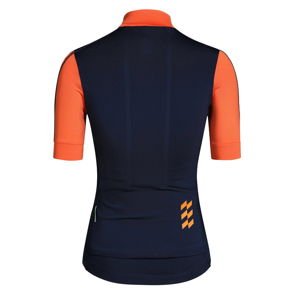 Alitios Women's Navy/Orange Vertos Jersey - UrbanCycling.com