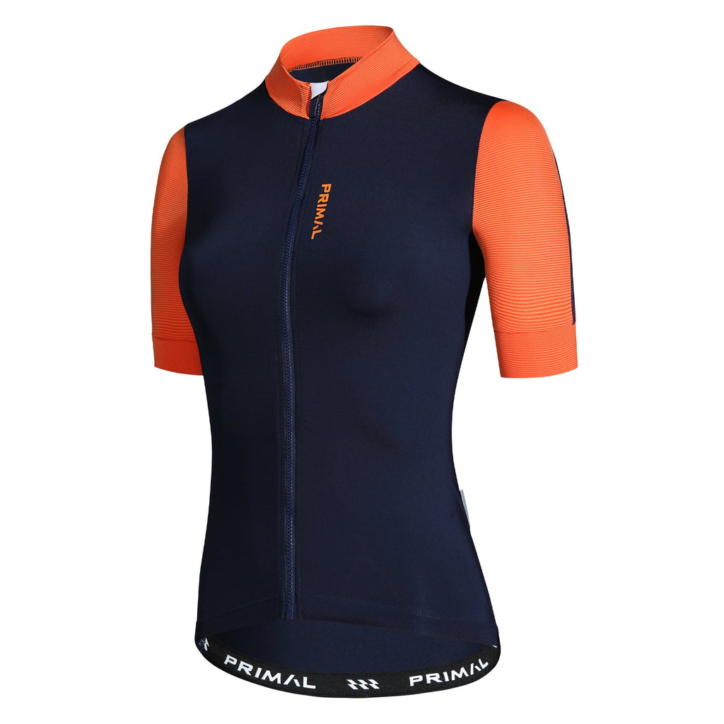 Alitios Women's Navy/Orange Vertos Jersey - UrbanCycling.com