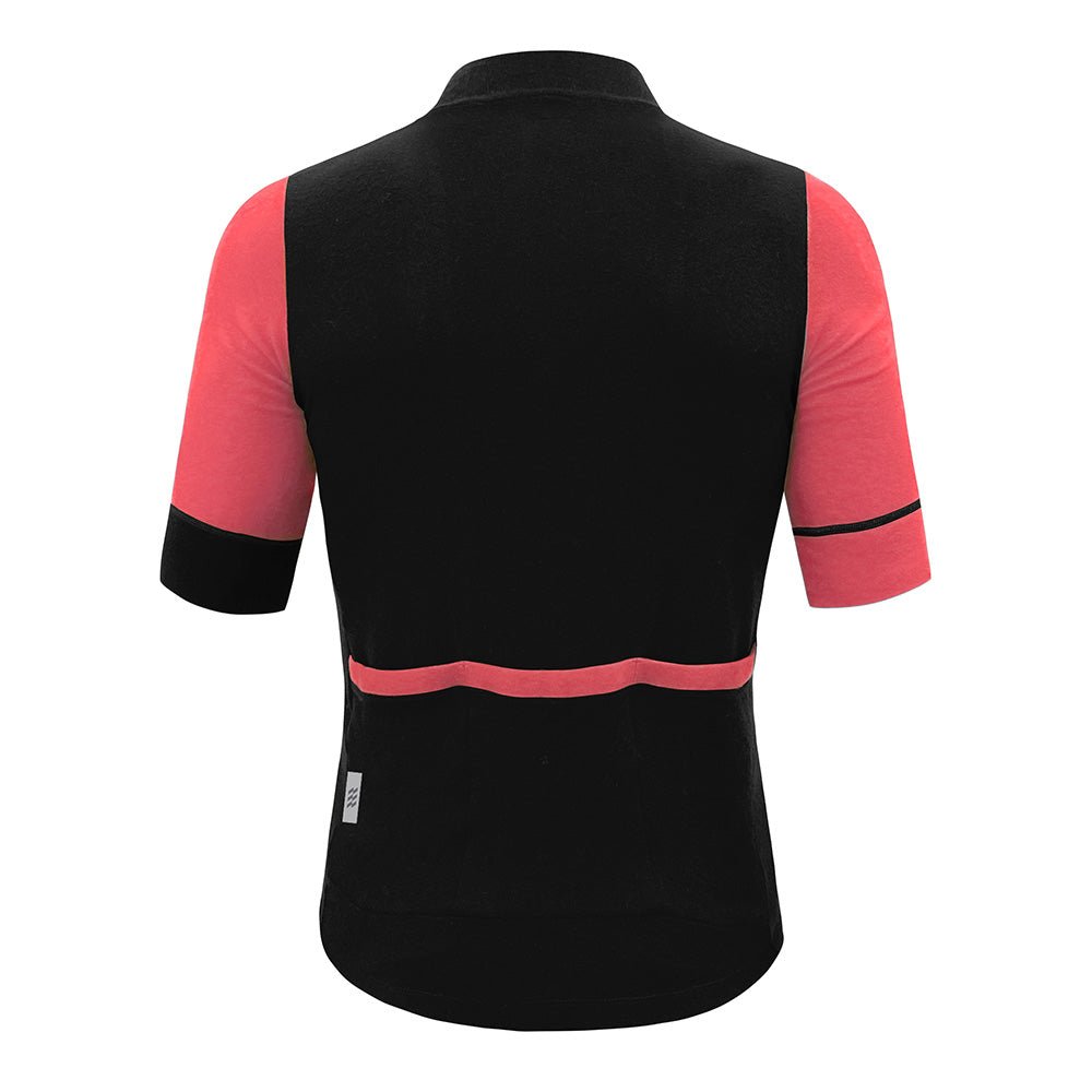 Alitios Women's Pink/Black Timavis Wool Jersey - UrbanCycling.com