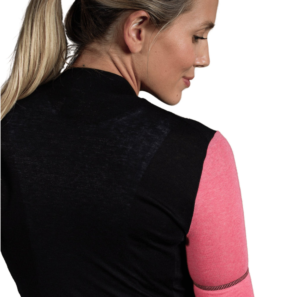 Alitios Women's Pink/Black Timavis Wool Jersey - UrbanCycling.com