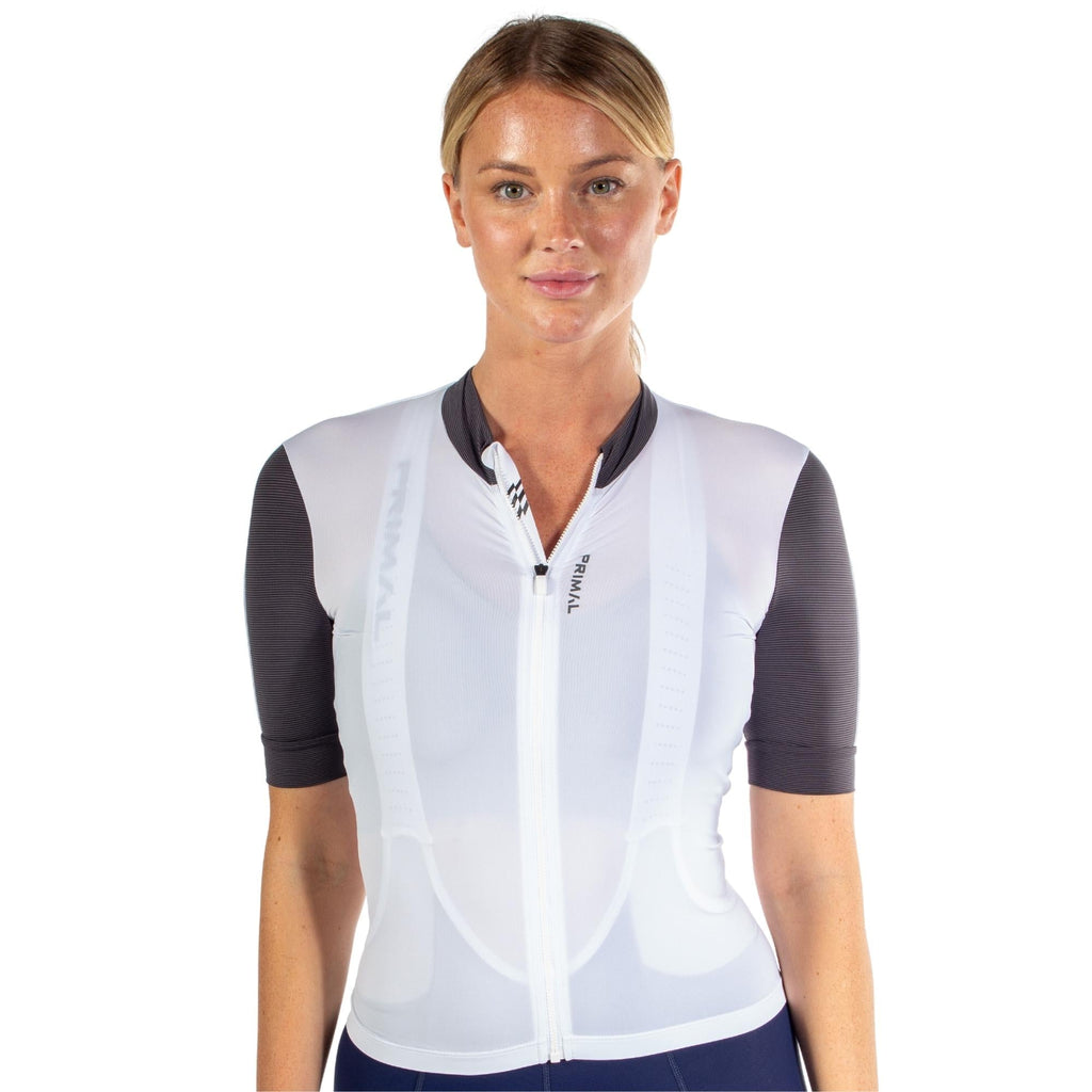 Alitios Women's White/Grey Vertos Jersey - UrbanCycling.com