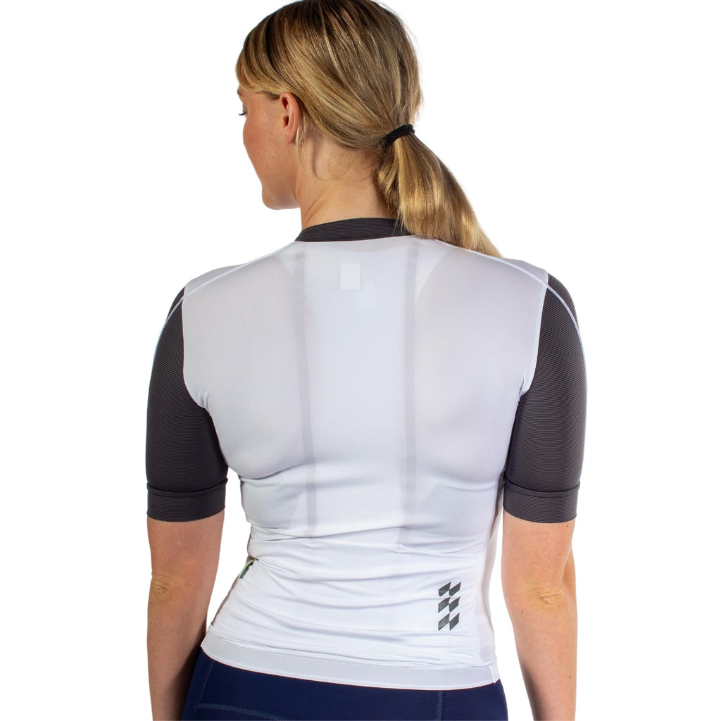 Alitios Women's White/Grey Vertos Jersey - UrbanCycling.com