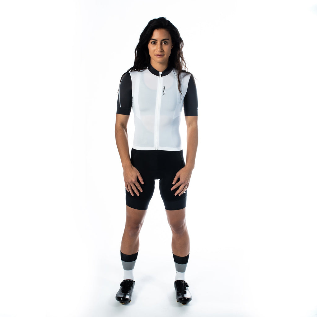 Alitios Women's White/Grey Vertos Jersey - UrbanCycling.com