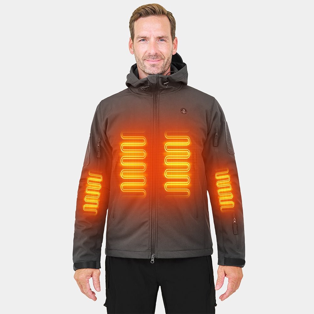 ANTARCTICA GEAR Heated Jacket for Men and Women, Winter Coat Soft Shell Heating Hood Jacket - UrbanCycling.com