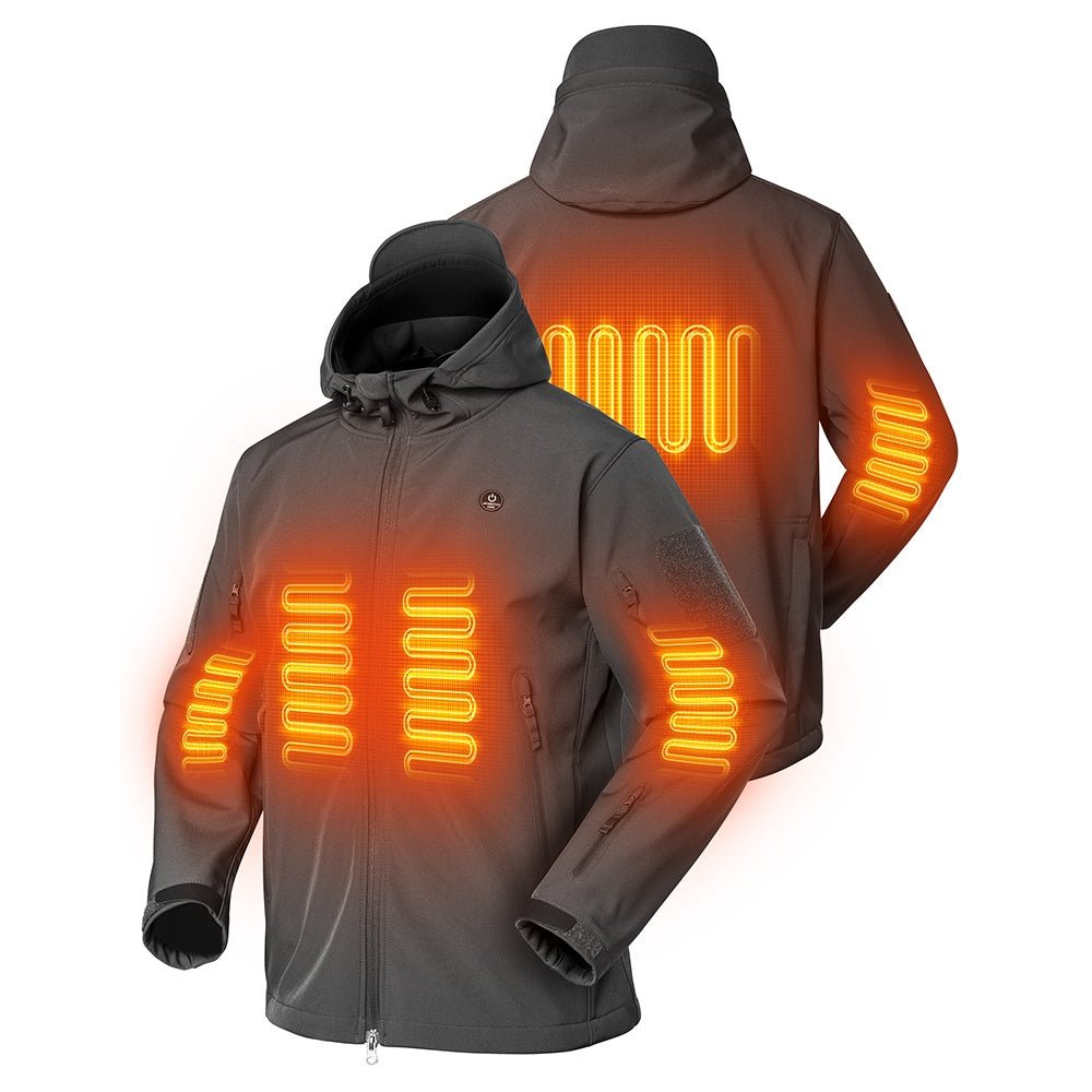 ANTARCTICA GEAR Heated Jacket for Men and Women, Winter Coat Soft Shell Heating Hood Jacket - UrbanCycling.com