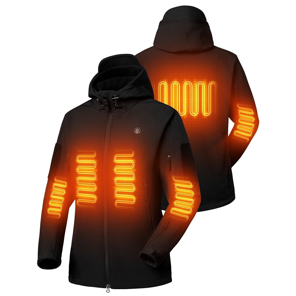 ANTARCTICA GEAR Heated Jacket for Men and Women, Winter Coat Soft Shell Heating Hood Jacket - UrbanCycling.com