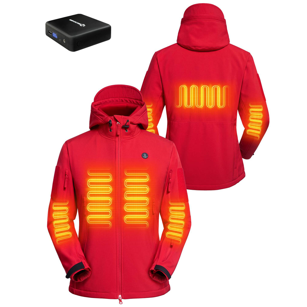 ANTARCTICA GEAR Heated Jacket for Men and Women, Winter Coat Soft Shell Heating Hood Jacket - UrbanCycling.com