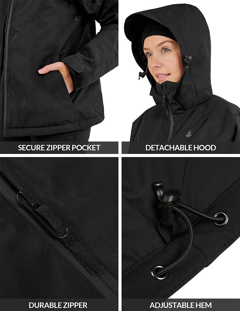 ANTARCTICA GEAR Heated Jacket, Ski Jacket Coat For Women Winter Coat - UrbanCycling.com