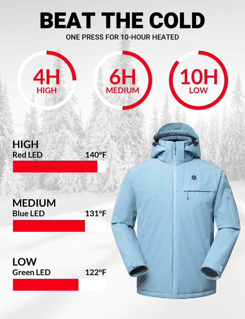 ANTARCTICA GEAR Heated Jacket, Ski Jacket Coat For Women Winter Coat - UrbanCycling.com