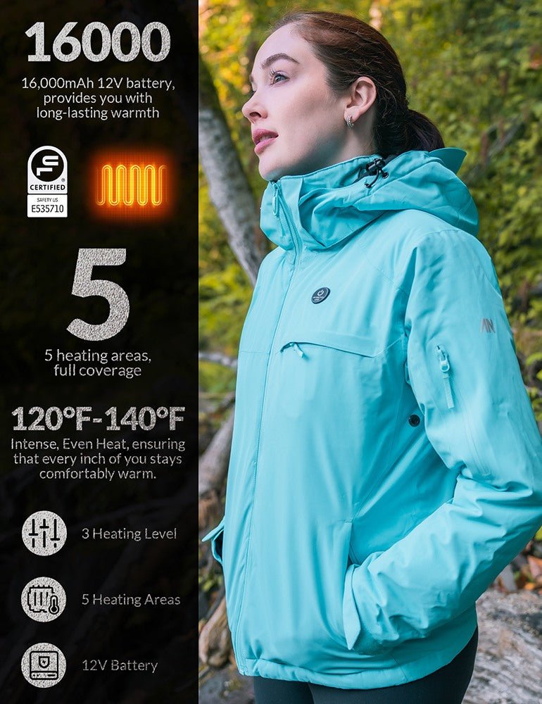 ANTARCTICA GEAR Heated Jacket, Ski Jacket Coat For Women Winter Coat - UrbanCycling.com