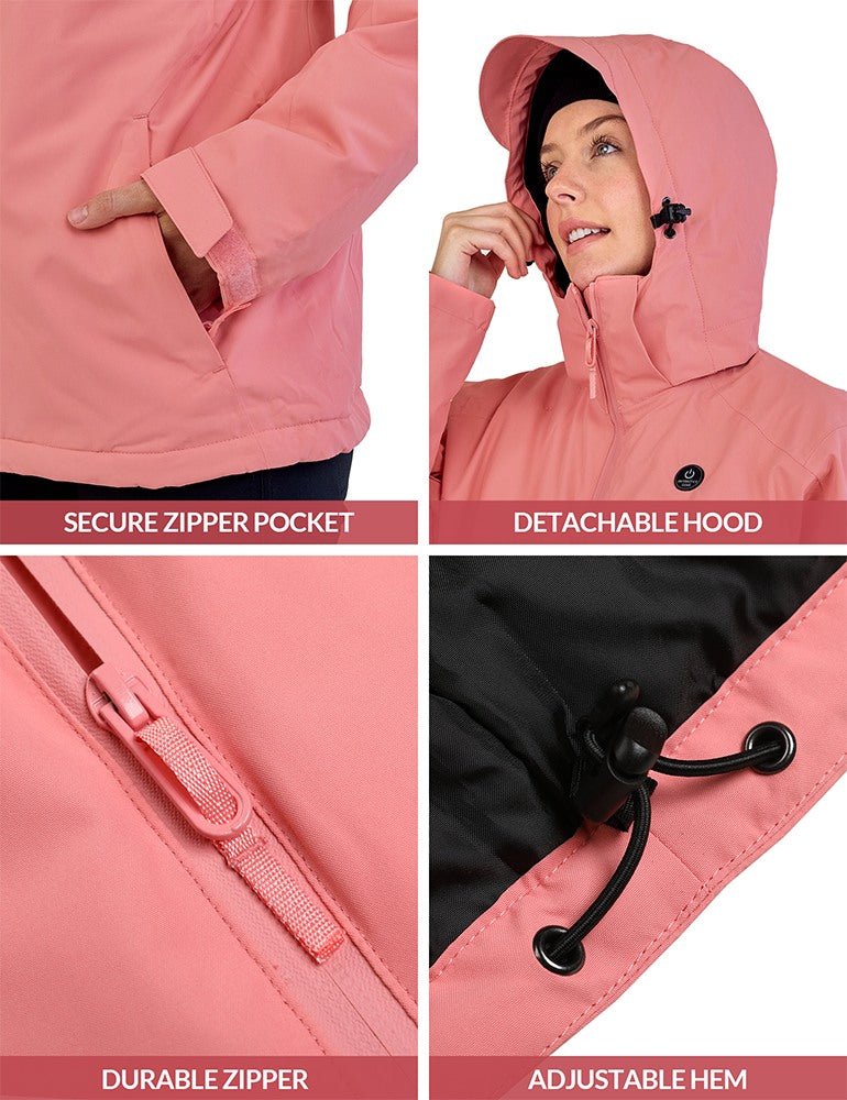 ANTARCTICA GEAR Heated Jacket, Ski Jacket Coat For Women Winter Coat - UrbanCycling.com