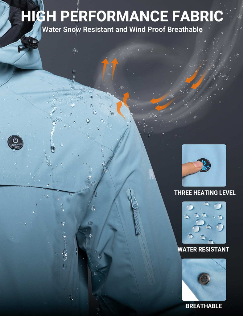ANTARCTICA GEAR Heated Jacket, Ski Jacket Coat For Women Winter Coat - UrbanCycling.com