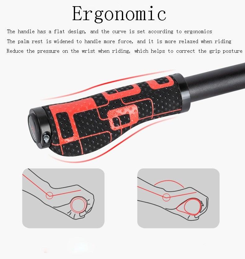 Anti - Slip Handle Bicycle Grips Cuffs Handles For Bicycle Handlebar On The Bike Grips New Generation Bike Handlebar Grip Soft Gel Inserts Shock Resistance Ergonomics Comfort Design - UrbanCycling.com