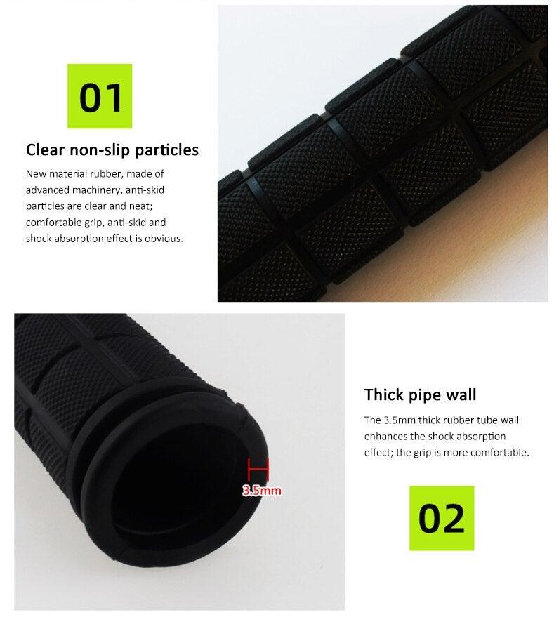 Anti Slip Mountain Road Cycling Bike Bicycle Handlebar Cover Grips Smooth Soft Rubber Non - slip Handle Grip Lock Bar Bike Handlebar Grips Non - Slip Rubber Mushroom Bicycle Grips Perfect For Scooter Cruiser Tricycle - UrbanCycling.com