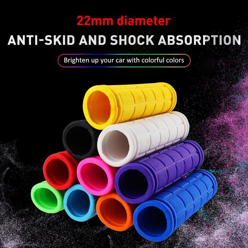 Anti Slip Mountain Road Cycling Bike Bicycle Handlebar Cover Grips Smooth Soft Rubber Non - slip Handle Grip Lock Bar Bike Handlebar Grips Non - Slip Rubber Mushroom Bicycle Grips Perfect For Scooter Cruiser Tricycle - UrbanCycling.com