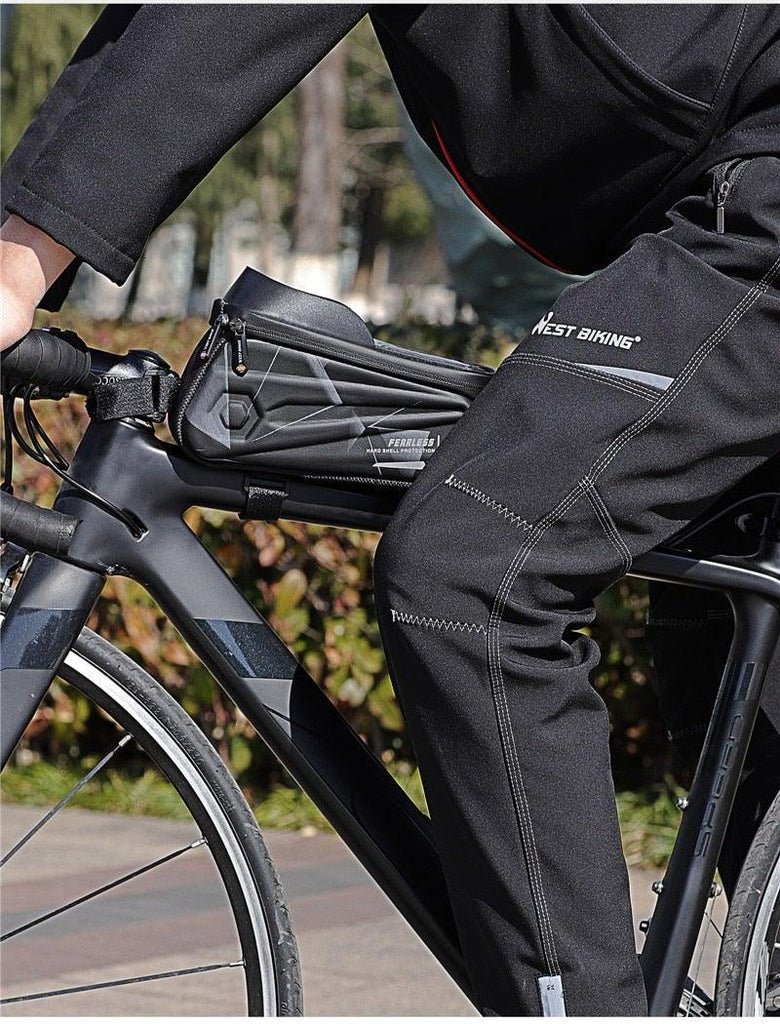 Bicycle Bag Phone Bag Waterproof Front Frame Cycling Bag Sensitive Touch Screen Road Bike Bag Bicycle Phone Bag Bike Phone Holder EVA Waterproof Handlebar Bag With Sensitive Bike Phone Front Frame Bag Bicycle Bag Phone Mount Top Tube Bag Bike 6.0 - 7.4 Inch - UrbanCycling.com
