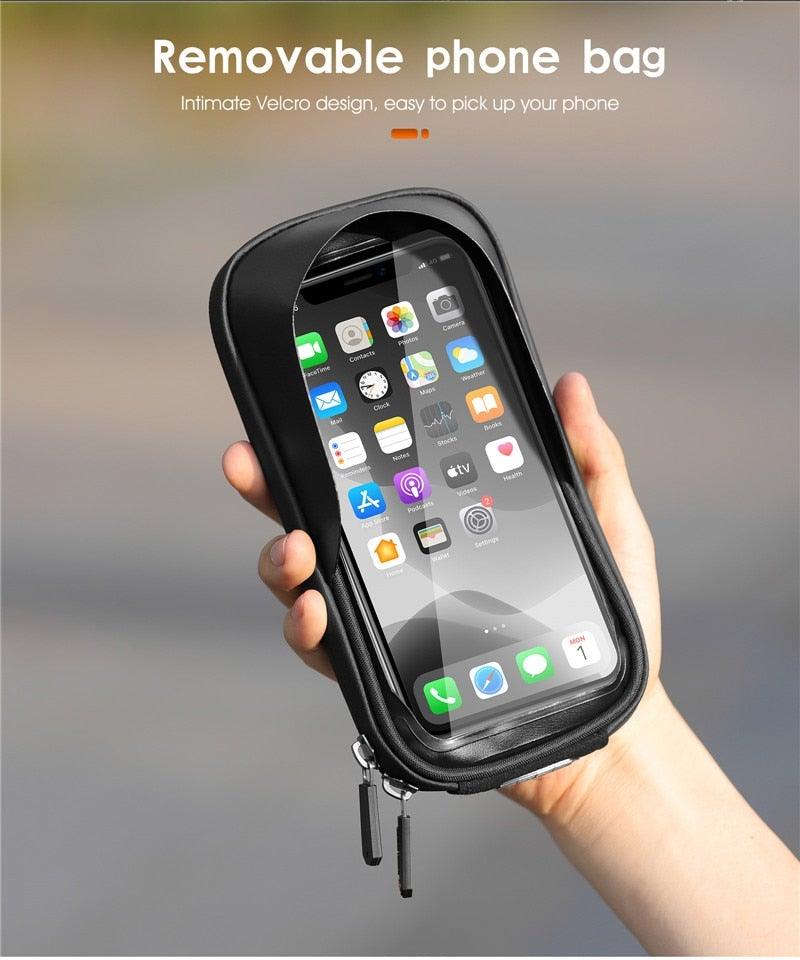Bicycle Bag Phone Bag Waterproof Front Frame Cycling Bag Sensitive Touch Screen Road Bike Bag Bicycle Phone Bag Bike Phone Holder EVA Waterproof Handlebar Bag With Sensitive Bike Phone Front Frame Bag Bicycle Bag Phone Mount Top Tube Bag Bike 6.0 - 7.4 Inch - UrbanCycling.com