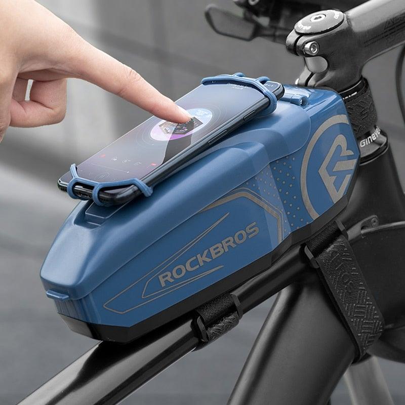 Bicycle Bag Rain cover Bike Phone Holder Bag Waterproof Biycle Basket 4 - 6.5' Front Phone Bag Moto Bicycle AccessoriesBike Top Tube Bag Bicycle Front Frame Bag Waterproof Bike Pouch Pack Bike Phone Bag Cycling Accessories Pouch For Mountain Road Bike - UrbanCycling.com