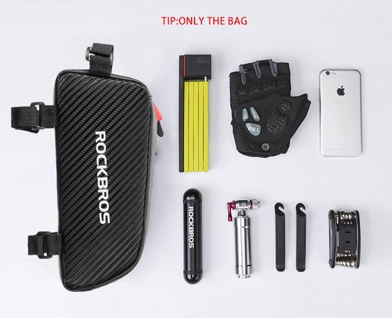Bicycle Bag Reflective Front Top Frame Tube Bag Ultralight Portable Bike Big Capacity Pocket Cycling Accessories Top Tube Bike Bag Waterproof Bike Front Frame Bike Bag Bicycle Top Tube Bag Cycling Accessories - UrbanCycling.com
