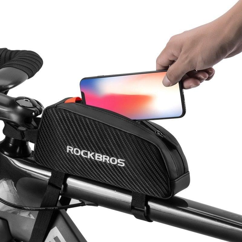 Bicycle Bag Reflective Front Top Frame Tube Bag Ultralight Portable Bike Big Capacity Pocket Cycling Accessories Top Tube Bike Bag Waterproof Bike Front Frame Bike Bag Bicycle Top Tube Bag Cycling Accessories - UrbanCycling.com