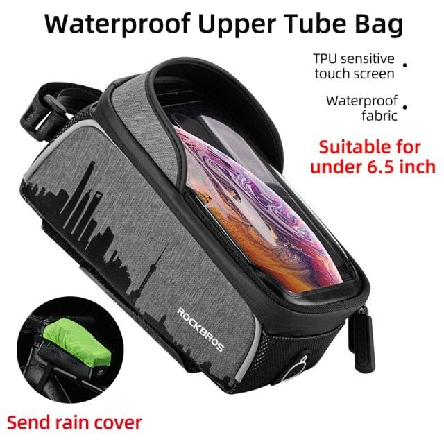 Bicycle Bag Reflective Front Top Frame Tube Bag Ultralight Portable Bike Big Capacity Pocket Cycling Accessories Top Tube Bike Bag Waterproof Bike Front Frame Bike Bag Bicycle Top Tube Bag Cycling Accessories - UrbanCycling.com