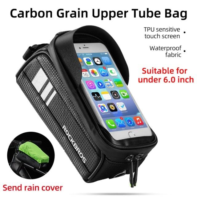 Bicycle Bag Reflective Front Top Frame Tube Bag Ultralight Portable Bike Big Capacity Pocket Cycling Accessories Top Tube Bike Bag Waterproof Bike Front Frame Bike Bag Bicycle Top Tube Bag Cycling Accessories - UrbanCycling.com