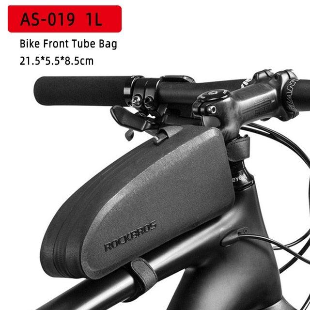 Bicycle Bag Reflective Front Top Frame Tube Bag Ultralight Portable Bike Big Capacity Pocket Cycling Accessories Top Tube Bike Bag Waterproof Bike Front Frame Bike Bag Bicycle Top Tube Bag Cycling Accessories - UrbanCycling.com