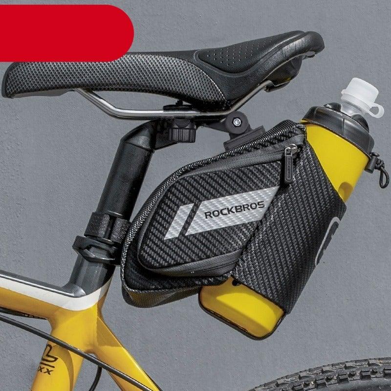 Bicycle Bag Water Repellent Durable Reflective Road Bike With 1.5L Water Bottle Pocket Bike Bag Accessories Bike Saddle Bag Bike Seat Bag With Water Bottle Holder Bicycle Bag Under Seat Waterproof For Road Bike - UrbanCycling.com