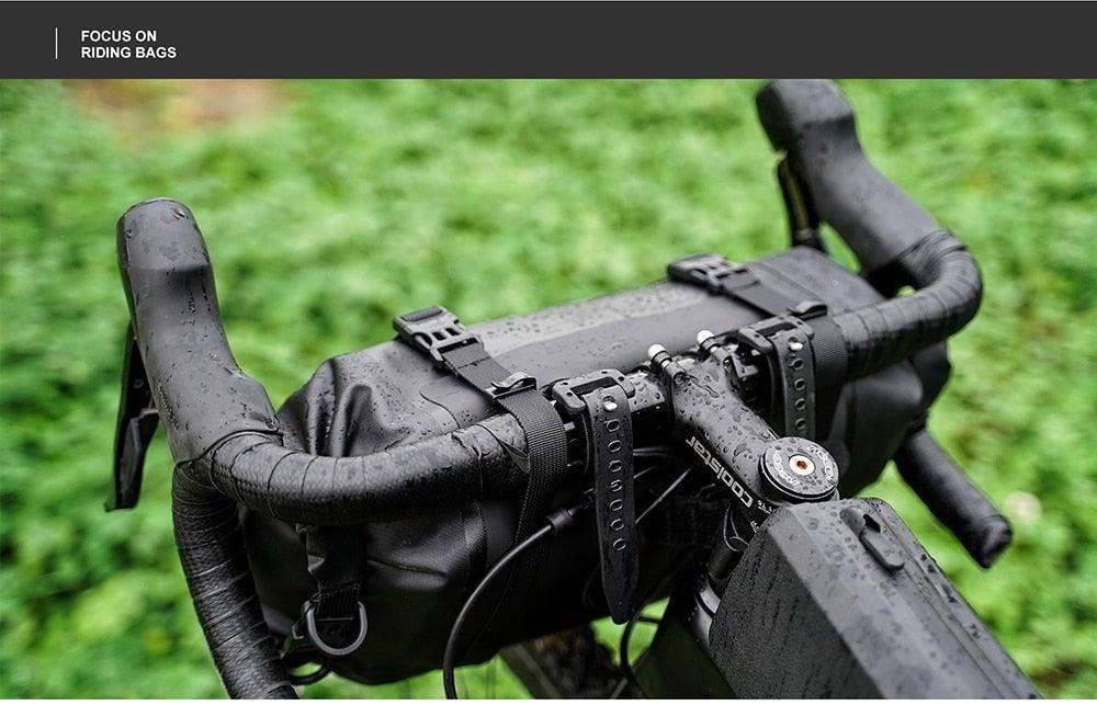 Bicycle Bag Waterproof Big Capacity Handlebar Bag 2 Piece Front Tube Cycling Bag Bike Accessories Bike Bag Waterproof Bike Handlebar Bag Bicycle For Sport Bicycle Cycling Accessories - UrbanCycling.com