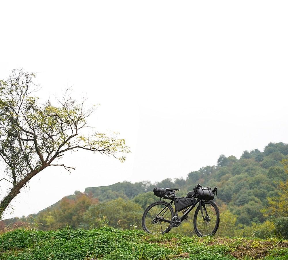 Bicycle Bag Waterproof Big Capacity Handlebar Bag 2 Piece Front Tube Cycling Bag Bike Accessories Bike Bag Waterproof Bike Handlebar Bag Bicycle For Sport Bicycle Cycling Accessories - UrbanCycling.com