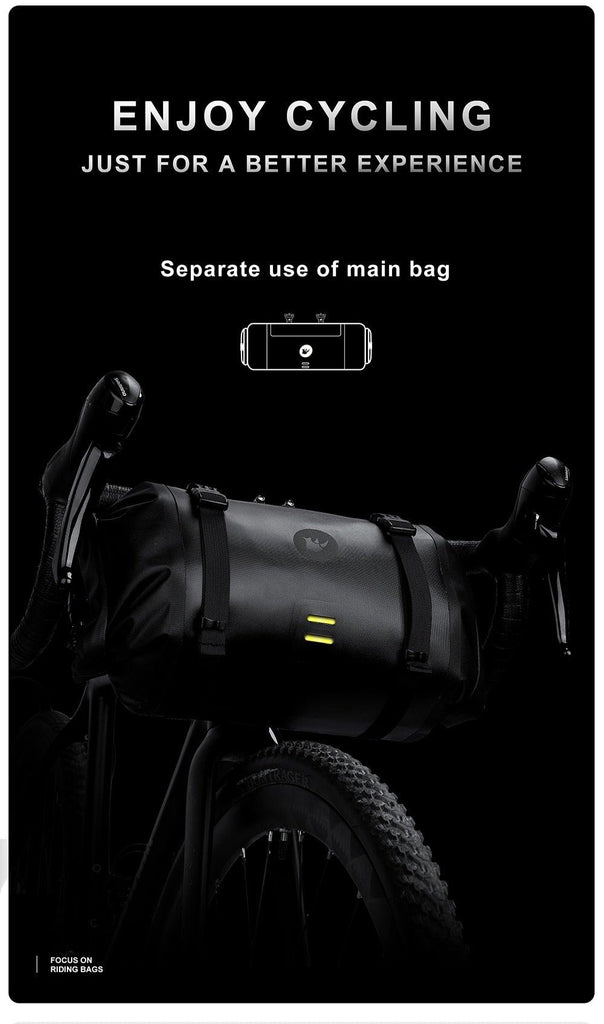 Bicycle Bag Waterproof Big Capacity Handlebar Bag 2 Piece Front Tube Cycling Bag Bike Accessories Bike Bag Waterproof Bike Handlebar Bag Bicycle For Sport Bicycle Cycling Accessories - UrbanCycling.com