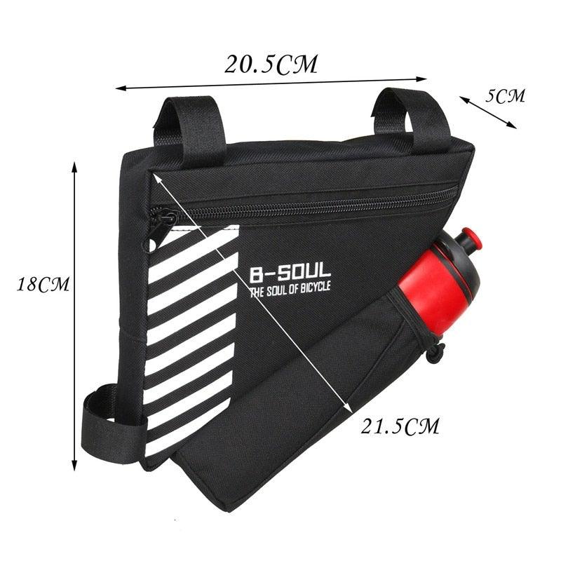 Bicycle Bag Waterproof Bike Triangle Bag Storage Mobile Phone Cycling Bag Bike Tube Pouch Holder Accessories Bike Frame Storage Bag Water Resistant Cycling Handlebar Top Tube Bag Under Seat Pouch Strap - On Adjustable Install Position - UrbanCycling.com