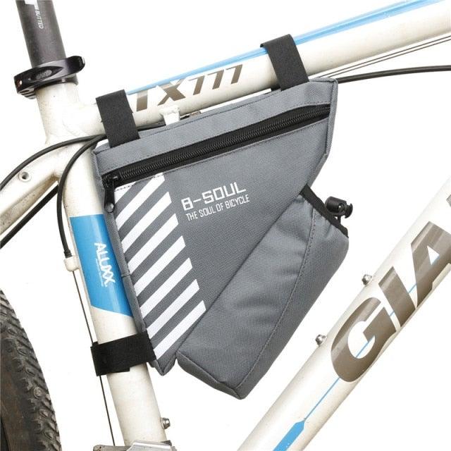 Bicycle Bag Waterproof Bike Triangle Bag Storage Mobile Phone Cycling Bag Bike Tube Pouch Holder Accessories Bike Frame Storage Bag Water Resistant Cycling Handlebar Top Tube Bag Under Seat Pouch Strap - On Adjustable Install Position - UrbanCycling.com