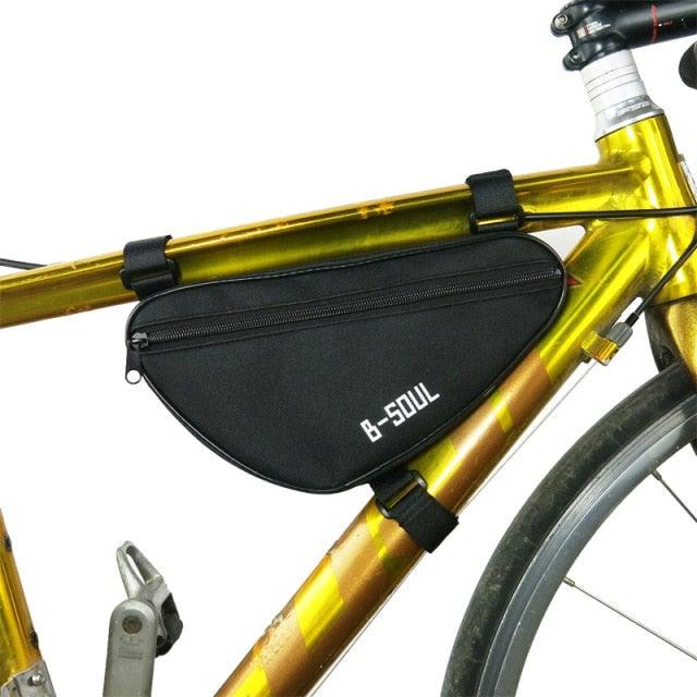 Bicycle Bag Waterproof Bike Triangle Bag Storage Mobile Phone Cycling Bag Bike Tube Pouch Holder Accessories Bike Frame Storage Bag Water Resistant Cycling Handlebar Top Tube Bag Under Seat Pouch Strap - On Adjustable Install Position - UrbanCycling.com