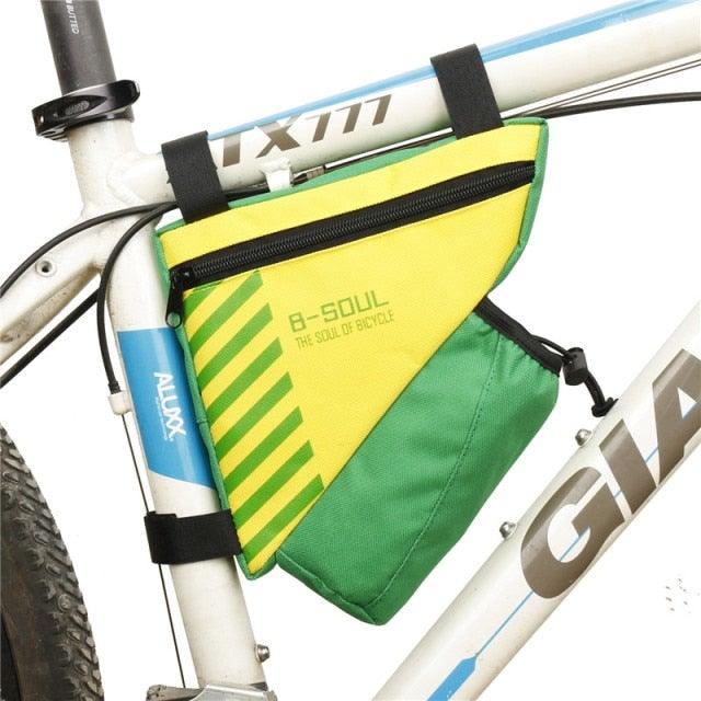 Bicycle Bag Waterproof Bike Triangle Bag Storage Mobile Phone Cycling Bag Bike Tube Pouch Holder Accessories Bike Frame Storage Bag Water Resistant Cycling Handlebar Top Tube Bag Under Seat Pouch Strap - On Adjustable Install Position - UrbanCycling.com