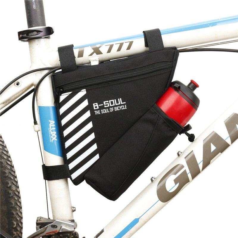Bicycle Bag Waterproof Bike Triangle Bag Storage Mobile Phone Cycling Bag Bike Tube Pouch Holder Accessories Bike Frame Storage Bag Water Resistant Cycling Handlebar Top Tube Bag Under Seat Pouch Strap - On Adjustable Install Position - UrbanCycling.com
