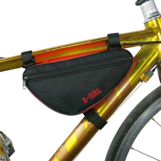 Bicycle Bag Waterproof Bike Triangle Bag Storage Mobile Phone Cycling Bag Bike Tube Pouch Holder Accessories Bike Frame Storage Bag Water Resistant Cycling Handlebar Top Tube Bag Under Seat Pouch Strap - On Adjustable Install Position - UrbanCycling.com