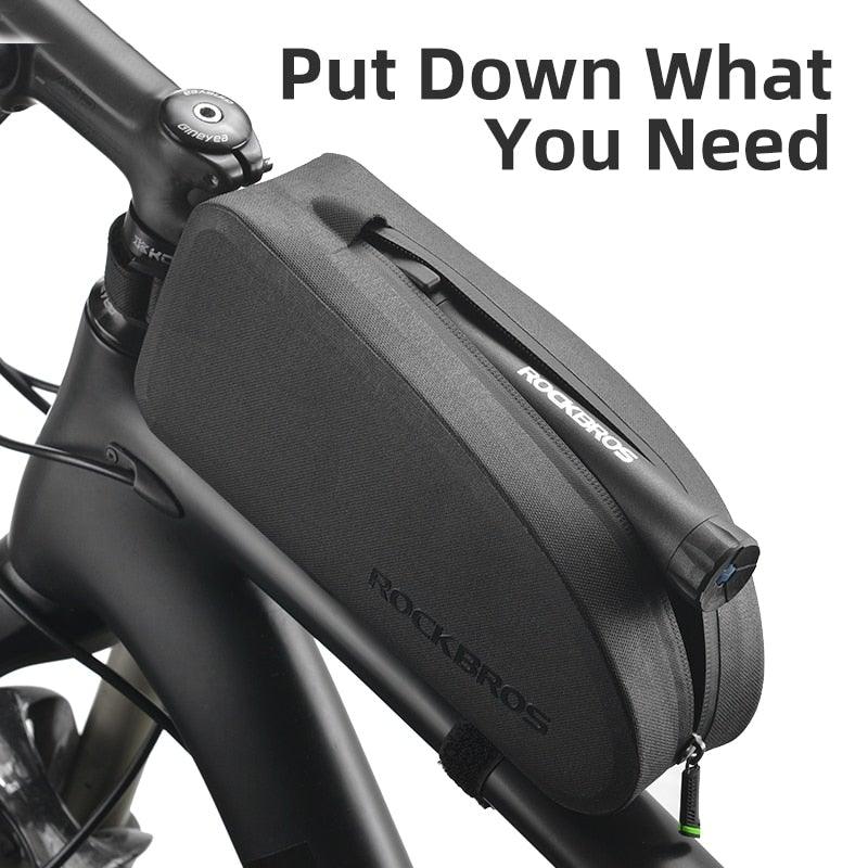 Bicycle Bag Waterproof Cycling Top Front Tube Frame Bag Large Capacity Road Bicycle Black Bike Accessories Top Tube Bike Bag Waterproof Bike Front Frame Bike Bag Bicycle Top Tube Bag Cycling Accessories - UrbanCycling.com