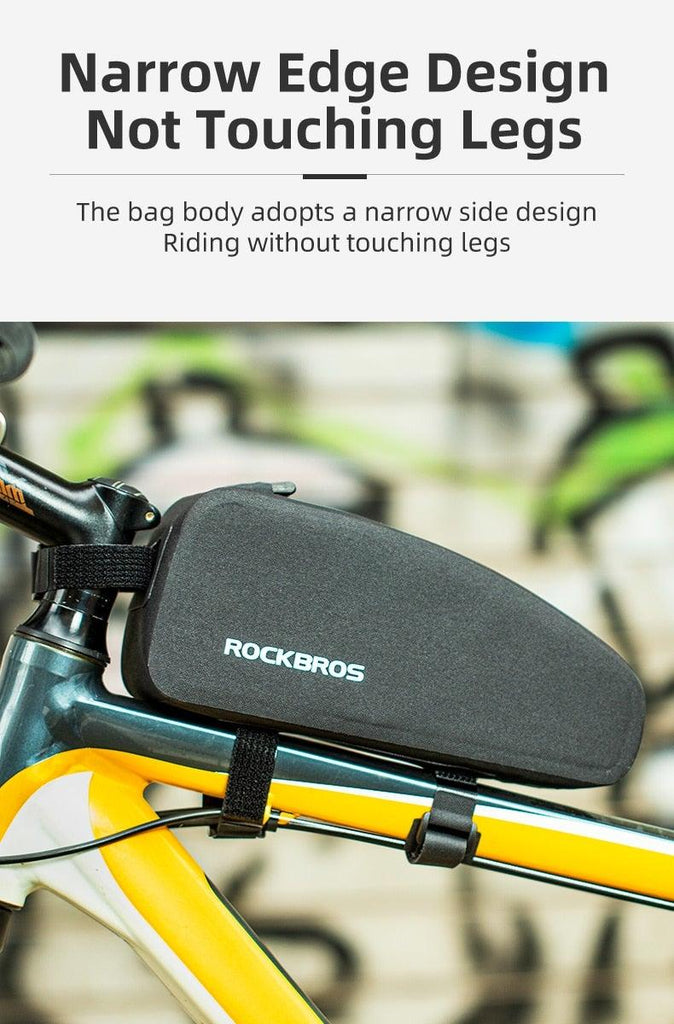Bicycle Bag Waterproof Cycling Top Front Tube Frame Bag Large Capacity Road Bicycle Black Bike Accessories Top Tube Bike Bag Waterproof Bike Front Frame Bike Bag Bicycle Top Tube Bag Cycling Accessories - UrbanCycling.com