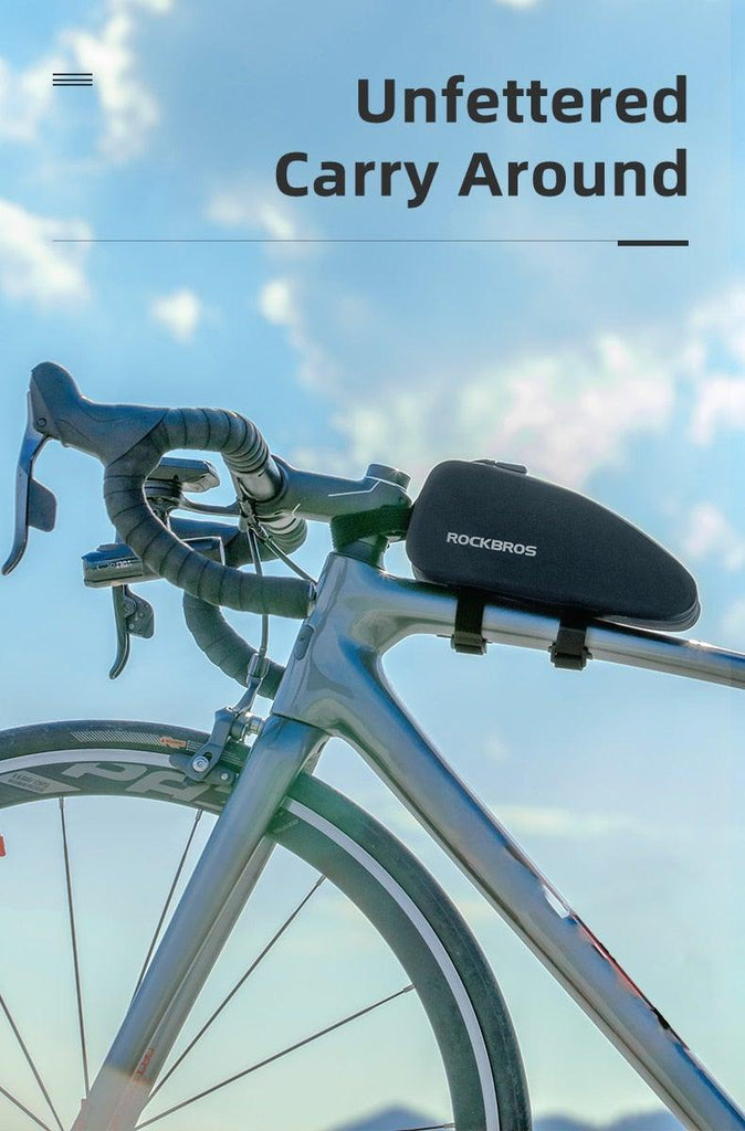 Bicycle Bag Waterproof Cycling Top Front Tube Frame Bag Large Capacity Road Bicycle Black Bike Accessories Top Tube Bike Bag Waterproof Bike Front Frame Bike Bag Bicycle Top Tube Bag Cycling Accessories - UrbanCycling.com