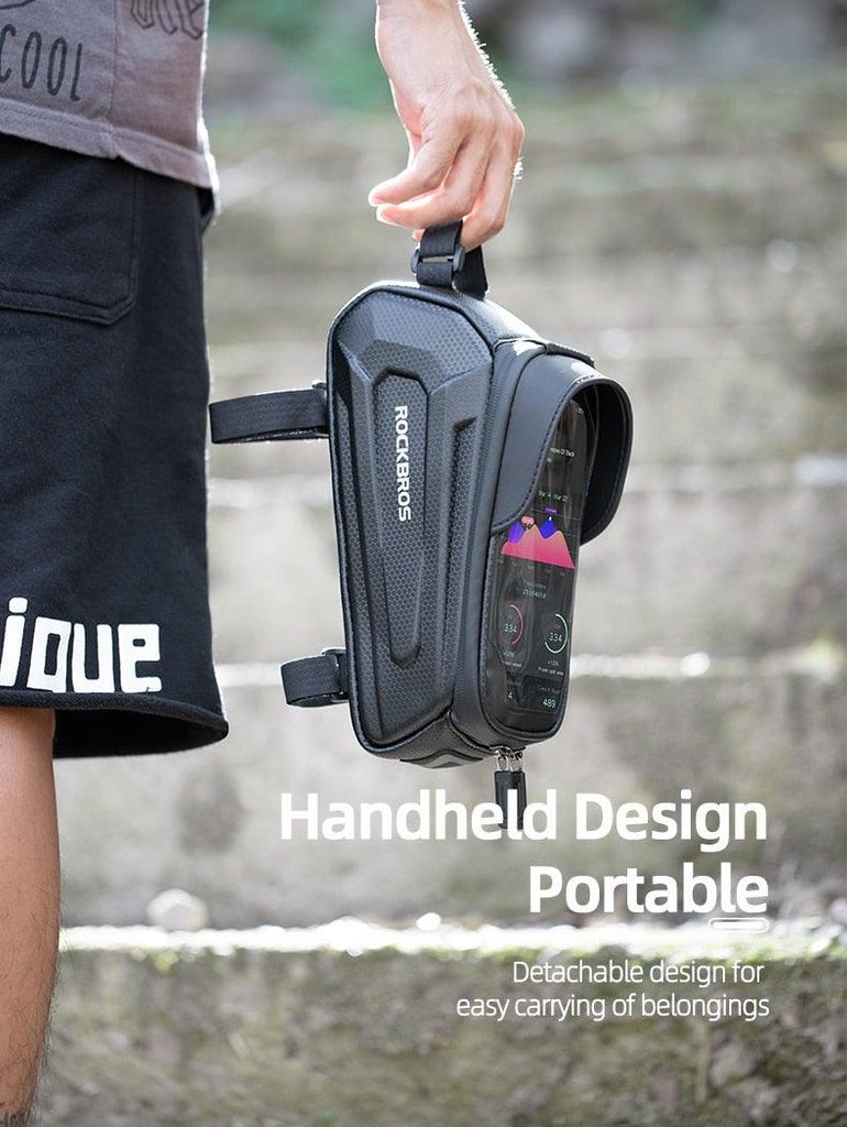 Bicycle Bag Waterproof Touch Screen Cycling Bag Top Front Tube Frame Road Bike Bag 6.5 Phone Case Bike Accessories Bike Phone Top Tube Bag Bicycle Front Frame Storage Bag Cell Phone Mount Holder Bag Case With Touch Screen Waterproof - UrbanCycling.com