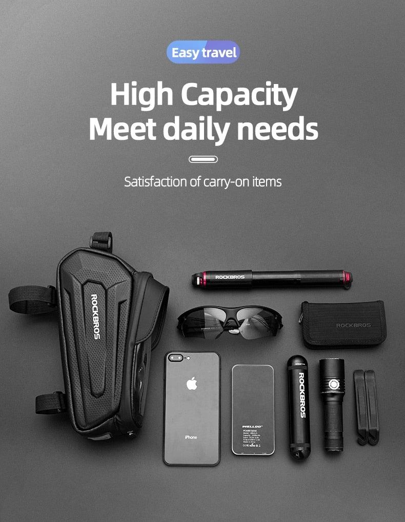 Bicycle Bag Waterproof Touch Screen Cycling Bag Top Front Tube Frame Road Bike Bag 6.5 Phone Case Bike Accessories Bike Phone Top Tube Bag Bicycle Front Frame Storage Bag Cell Phone Mount Holder Bag Case With Touch Screen Waterproof - UrbanCycling.com