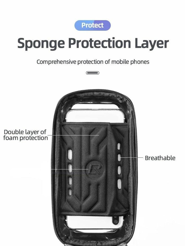 Bicycle Bag Waterproof Touch Screen Cycling Bag Top Front Tube Frame Road Bike Bag 6.5 Phone Case Bike Accessories Bike Phone Top Tube Bag Bicycle Front Frame Storage Bag Cell Phone Mount Holder Bag Case With Touch Screen Waterproof - UrbanCycling.com