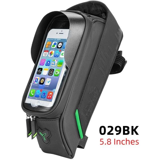 Bicycle Bag Waterproof Touch Screen Cycling Bag Top Front Tube Frame Road Bike Bag 6.5 Phone Case Bike Accessories Bike Phone Top Tube Bag Bicycle Front Frame Storage Bag Cell Phone Mount Holder Bag Case With Touch Screen Waterproof - UrbanCycling.com
