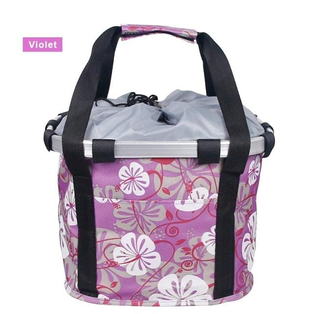 Bicycle Basket Handlebar Cycling Carryings Holder Bike Riding Pouch Cycle Biking Front Baggage Bag Load Bike Basket Detachable Bicycle Basket Folding Small Pet Cat Dog Carrier Front Handlebar Basket For Most Mountain Bikes And Bicycles Easy Install - UrbanCycling.com